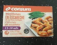 Mängden socker i Moules a l'escabeche