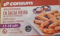 Mängden socker i Mejillones en salsa vieira
