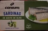 Mängden socker i Sardinas en aceite de oliva