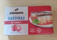 Mängden socker i Sardinas en tomate