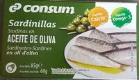 Mängden socker i Sardinillas en Aceite Oliva