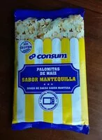 Mängden socker i Palomitas de maíz, sabor mantequilla