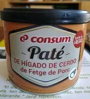 Mängden socker i Pate de hígado de cerdo