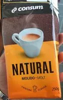 Mängden socker i Cafe natural molido