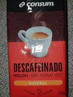 Mängden socker i Café descafeinado
