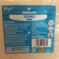 Mängden socker i Queso tierno consum