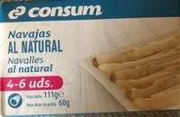 Mängden socker i Navajas al natural
