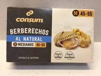 Mängden socker i Berberechos al natural medianos 45-55