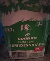 Mängden socker i Leche semidesnatada comsum