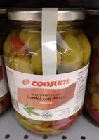 Mängden socker i Aceitunas Verdes Gordal con Hueso Picantes