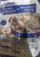 Mängden socker i Delicias de pescado (Gulas)