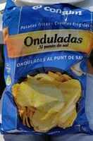 Patatas fritas onduladas sabor jamon