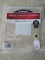 Mängden socker i Jamón serrano hembra finas lonchas