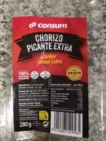 Mängden socker i Chorizo picante extra