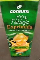 Mängden socker i 100%naranja exprimida sin pulpa