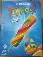 Mängden socker i Tropical ice