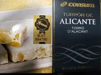 Mängden socker i Turrón de Alicante