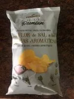 Mängden socker i Patatas fritas con flor de sal a las hierbas aromáticas