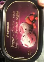 Mängden socker i Yogurt helado con frutos rojos