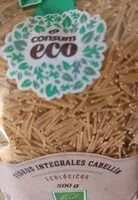 Mängden socker i Fideos integrales cabellín ecológicos