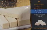 Mängden socker i Turrón crujiente chocolate blanco