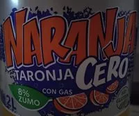 Mängden socker i Naranja cero con gas