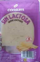 Mängden socker i Queso sin lactosa Consum