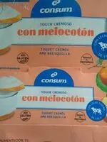 Mängden socker i Yogur cremoso con melocotón