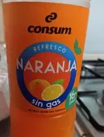 Mängden socker i CONSUM REFRESCO NARANJA SIN GAS