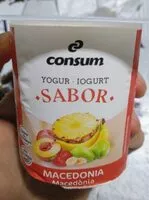 Mängden socker i Yogur sabor macedonia