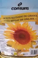 Mängden socker i Aceite refinado de girasol
