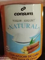 Mängden socker i Yogur natural azúcar de caña