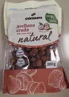 Mängden socker i Avellana cruda natural