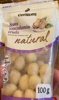 Mängden socker i Nuez de macadamia cruda