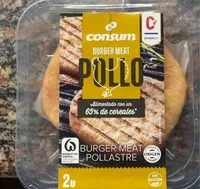 Mängden socker i Burger meat pollo
