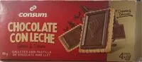 Mängden socker i Galleta y tableta chocolate con leche