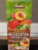 Mängden socker i Zumo de melocotón, manzana y uva