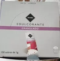 Mängden socker i Edulcorante granulado rioba