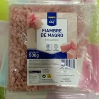 Mängden socker i Fiambre de Magro