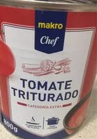 Mängden socker i Tomate Triturado