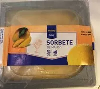 Mängden socker i Sorbete de mango