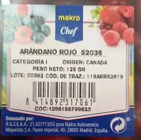 Mängden socker i Arandano rojo