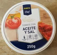 Mängden socker i Tomate con aceite y sal