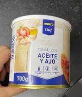 Mängden socker i Tomate con aceite y ajo