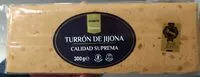Mängden socker i Turrón de Jijona
