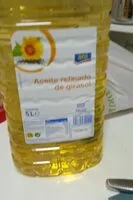 Mängden socker i Aceite refinado de girasol
