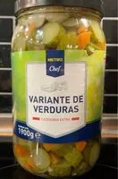 Mängden socker i Variante de Verduras
