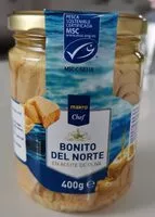 Mängden socker i Bonito del norte en aceite oliva