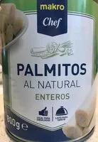 Mängden socker i Palmitos al natural enteros