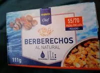 Mängden socker i Berberechos al natural